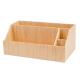 Portable Bamboo Office Supplies Bamboo Office Desk Organizer Holder Stand