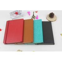 Discoloration leather notebook with belt elastic band