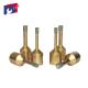 Ceramic Vacuum Brazed Dry Diamond Core Drill Bits Golden Color With Wax Filling