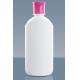 White150ml PE Plastic Shampoo Bottle Flip Over Cover Medical Grade
