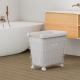 Customized Square Metal Laundry Basket , Rolling Metal Laundry Hamper