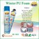 Heat Resistant Pu Foam Spray Glue For Construction , Soundproofing Gap Filling