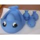 0-36 Month Kids Animal Bath Toys Harmless Rubber Dolphin Family Set Phthalate Free