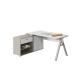 Extendable Modern Design Light Luxury Office Desk and Chair Combination for 2-4 People