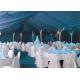 Waterproof White Large Wedding Tents With Roof Linings / Curtains  20m * 50m