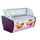 Commercial Ice Cream Display Freezer Gelato Showcase Storage Freezers With Pans