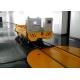 Battery powered self propelled motorized transfer trailer with intelligent charger