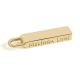 SGS Certified and Guaranteed Custom Gold Engraved Logo Metal Zipper Pull for Clothing