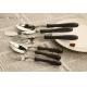 NC268  Wooden handle high quantity stainless steel cutlery/flatware set/hotel cutlery