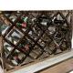 Non Faded Stainless Steel Metal Fabrication Mirror Surface Metal Wine Rack Rose Gold