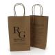 Custom Logo Recyclable Paper Bags Eco Friendly Kraft Paper Bag With Twisted Handle