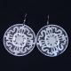 Fashion High Quality Ladies Women Girls Stainless Steel Thin Slices Earrings LEF247