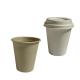 Disposable Sugarcane Bagasse Cups , Fiber Pulp Compostable Paper Hot Cups