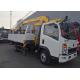 High Efficiency Truck Mounted Boom Crane 75km/H 88km/H 8 Ton Crane Truck