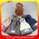 AK17014 Sun Accessory customized wholesale knitted beanie caps and hats with Pom pom  ,caps in stock MOQ only 3 pcs