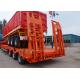 TITAN VEHICLE heavy transport low loader trailer semi low-loader with tri-axle for sale
