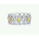  Diamond Ring Enchanted Lotus 18K White Gold Ring with Natural Diamonds J1FK02Z00W
