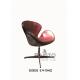 classic club leather swivel chair with aluminium shell,#XD0028