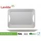 Stylish Design Melamine Cafeteria Trays FDA LFGB Standards 2-PC Set Rectangular With Handles