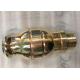 Chrome Brass Adjustable Straight Spray Foam One Inch Fountain Nozzles For Ponds