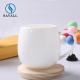 Restaurants Round Solid CLASSIC White Porcelain Coffee Mugs FDA