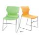 hot sale stackable plastic visitor chair/high quality stackable plastic meeting chair