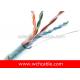UL Lan Cable Cat5e FTP Solid 24AWG 4Pairs OD6.1mm High Purity Copper Wire Conductors