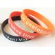 Adult Logo Depressed And Dyed Custmozied Promotional Silicone Rubber Wristbands