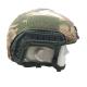 PE / Aramid Reliable FAST Bulleproof Helmet Fitted With Multiple Accessories Black / Green NIJ IIIA For Special Forces