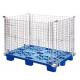 Folding Metal Steel Warehouse Wire Mesh Storage Cage with Pallet