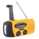 FM Emergency Portable Radio Hand Crank 1000mAH Self Powered With LED Flashlight