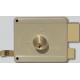 Brass or Steel Dead Bolt Material Single Cylinder Rim Door Lock for Surface Mounted Installation
