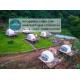 Waterproof Half Dome Five Star Hotel Resort Dome Glamping Tent Luxury