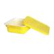 170 X 150 X 50Mm Disposable Containers With Lids Yellow Disposable Food Containers Fast Food