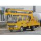 14M Articulated Booms High Altitude Operation Truck IVECO Yuejin Double Row Cabin