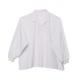 Rib Knit Cuff Coat Polyester65% Cotton35% White Dust Work Clothes