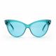 Cateye PC Frame Aqua Lens Blue Light Therapy Glasses For Relax