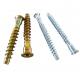 Yellow Zinc Plated Hex Socket Confirmat Screws for Furniture Assembly and Repair
