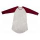 Ladies Cotton Jersey Red/Floral Printed Raglan Long Sleeve V Neck Nightdress Sleepwear Allover Print