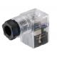 DIN43650C Pneumatic Fittings Junction Box M3 x 25 For 15mm 17mm Solenoid Coil