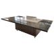 8KW Electric Heating Rectangle Teppanyaki Grill Table  Commercial Cooking Machine