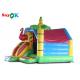 4.9x3.9x3.6mH Flamingo Commercial Kids Inflatable Bouncer Slide Combo