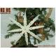 Christmas Snowflake Ornament, Repurposed Wood Snowflake, Chalk Paint Glittering Snow Flake Ornie