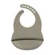 Grey Silicone Weaning Bibs Food Catcher Personalised