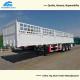 3 Axle 60 Tons Drop Side Wall Semi Trailer With FUWA Brand 13 Tons Axle