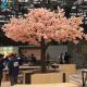 Fiberglass Trunk Artificial Blossom Tree For Mall Center Displays Ornament