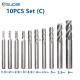 Square End Coated HSS End Mill  4 Flute 1/4 Inch Diameter
