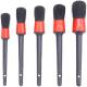 Boar Bristles Interior Car Detailing Brush Pack 5pcs For Leather Cleaning