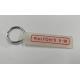 PMS PVC Rubber Key Chain Transparent Merrowed Borders 8mm Thickness