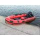 Fast Inflation Red Color Water Rescue Boats 3.8 Meter For Fire Station
